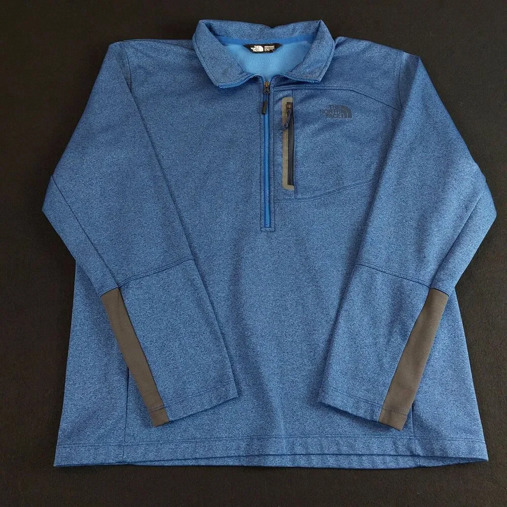 The North Face Cugo  1/2 Zip Fleece Pullover Men's XLarge Blue